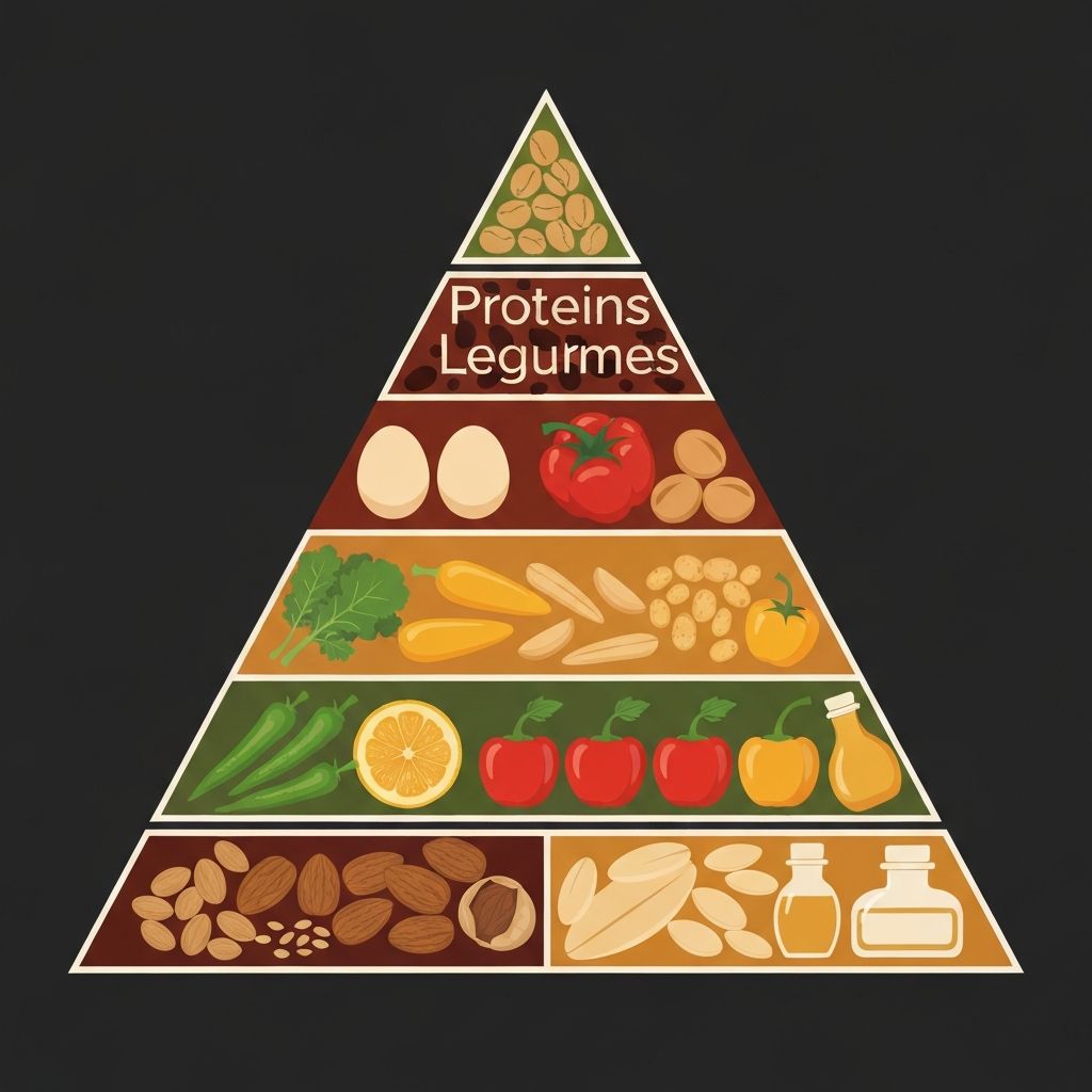 Nutritional food pyramid composition